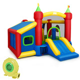 NNECW 7-in-1 Kids Bounce House with 100 Ocean Balls (with Blower)