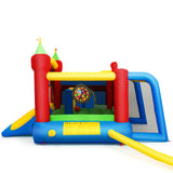 NNECW 7-in-1 Kids Bounce House with 100 Ocean Balls (with Blower)