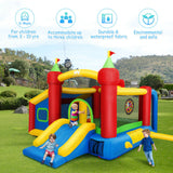 NNECW 7-in-1 Kids Bounce House with 100 Ocean Balls (with Blower)
