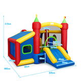 NNECW 7-in-1 Kids Bounce House with 100 Ocean Balls (with Blower)