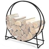 NNECW 102cm Firewood Rack with  for Indoor & Outdoor Use