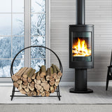 NNECW 102cm Firewood Rack with  for Indoor & Outdoor Use