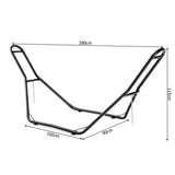 NNECW Durable 9ft Hammock Stand with 2 Chains & 2 S-hooks for Patio