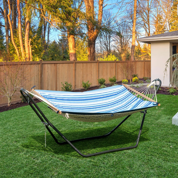 NNECW Durable 9ft Hammock Stand with 2 Chains & 2 S-hooks for Patio