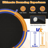 NNECW Recreational Trampoline with Heavy-duty Metal Frame for Kids-Orange