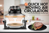 NNEDPE 17L Family Turbo Convection Oven Broiler Cooker - A18 Black