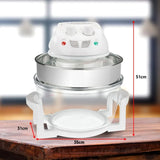 NNEDPE 17L Oven Broiler Cooker Turbo Convection(White