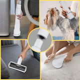 NNEDPE 8-in-1 XL Pet Grooming Kit Vacuum Cleaner