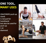 NNEOBA Wooden Push-up Bar Stands - Gym Fitness Training