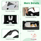 NNECW Folding Infant Stoller with Adjustable Canopy for 0-3 Years Old-Gray
