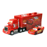 NNEOBA Disney Pixar Car 3 Lightning McQueen Jackson Storm+Mack Uncle Truck Toys Set Metal Alloy Car Model Toy Kids Gift