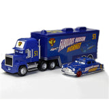 NNEOBA Disney Pixar Car 3 Lightning McQueen Jackson Storm+Mack Uncle Truck Toys Set Metal Alloy Car Model Toy Kids Gift