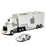 NNEOBA Disney Pixar Car 3 Lightning McQueen Jackson Storm+Mack Uncle Truck Toys Set Metal Alloy Car Model Toy Kids Gift