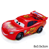 NNEOBA Disney Pixar Car 3 Lightning McQueen Jackson Storm+Mack Uncle Truck Toys Set Metal Alloy Car Model Toy Kids Gift