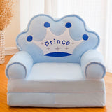NNEOBA Children Folding Small Sofa Bed Nap Cartoon Cute Lazy Lying Seat Stool Removable and Washable Kids Sofa Kids Chair
