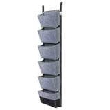 NNEOBA 107X 30cm 6 Pocket Green Vertical Garden Planter Wall-mounted Planting Flower Grow Bag Vegetable Fruit Home Garden Supplies