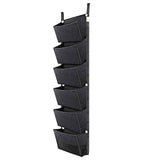 NNEOBA 107X 30cm 6 Pocket Green Vertical Garden Planter Wall-mounted Planting Flower Grow Bag Vegetable Fruit Home Garden Supplies