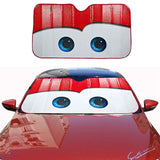 NNEOBA 6 Colors Eyes Heated Windshield Sunshade Car Window Windscreen Cover Sun Shade Auto Sun Visor Car-covers Car Solar Protection