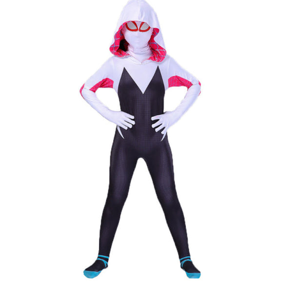 NNEOBA Spiderman Costume Bodysuit for Kids Spandex Zentai Halloween Cosplay Jumpsuit 3D Style