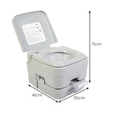 NNEDPE 10L Camping Portable Toilet