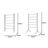 NNEDPE Heated Towel Rack 100W - Silver