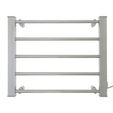 NNEDPE Heated Towel Rack Electric Bathroom Towel Rails EV-90- Silver