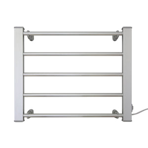 NNEDPE Heated Towel Rack Electric Bathroom Towel Rails EV-90- Silver