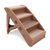 NNEDPE 50cm Foldable Step Ladder Stairs - Brown