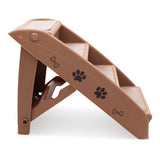 NNEDPE 50cm Foldable Step Ladder Stairs - Brown