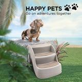 NNEDPE 38cm Foldable Pet Stairs Ramp - Grey