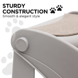 NNEDPE 38cm Foldable Pet Stairs Ramp - Grey