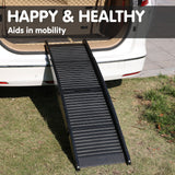 NNEDPE 152cm Portable Dog Pet Ramp - Black