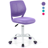 NNECW Adjustable Mid Back Children Study Chair with Adjustable Height for Office-Purple