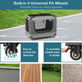 NNECW Large Foldable Cat Racing Cage with Shoulder Strap &amp; Removable Cushion-XL