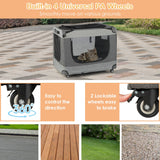 NNECW Large Foldable Cat Racing Cage with Shoulder Strap & Removable Cushion-L