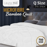 NNEDPE 700GSM Microfibre Bamboo Quilt Comforter Doona - Queen