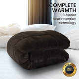 NNEDPE 500GSM Faux Mink Quilt Comforter Doona - Super King