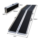 NNEDPE Kartrite Aluminium Wheelchair Ramp with Leg Support - 10ft