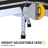 NNEDPE Kartrite Aluminium Wheelchair Ramp with Leg Support - 10ft