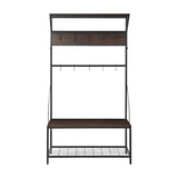 NNEDPE 4-in-1 Hall Tree Entryway Coat Rack