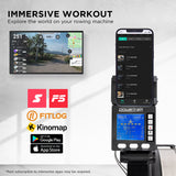NNEDPE Air Rowing Machine Resistance Rower for Home Gym Cardio