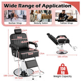 NNECW 360° Swivel Salon Chair with Adjustable Headrest