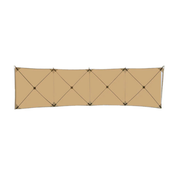 NNEOBA Camping Windscreen Tent Folding Windproof Shield (Khaki)
