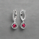 NNEOBA Valentine's Day Sapphire Earrings (Pink Red)
