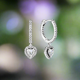 NNEOBA Valentine's Day Sapphire Earrings (White)