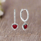 NNEOBA Valentine's Day Sapphire Earrings (Red)