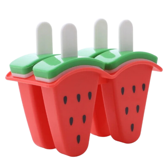 NNEOBA 4 Grid Silicone Pop Molds Reusable Cream Maker