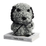 NNEOBA Teddy Rose Dog Artificial Flower Decoration (Grey)
