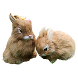 NNETM 2pcs Easter Bunny Figurines for Holiday Decorations