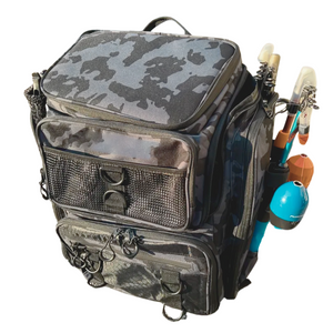 NNETM Fishing Backpack with Rod Holder
